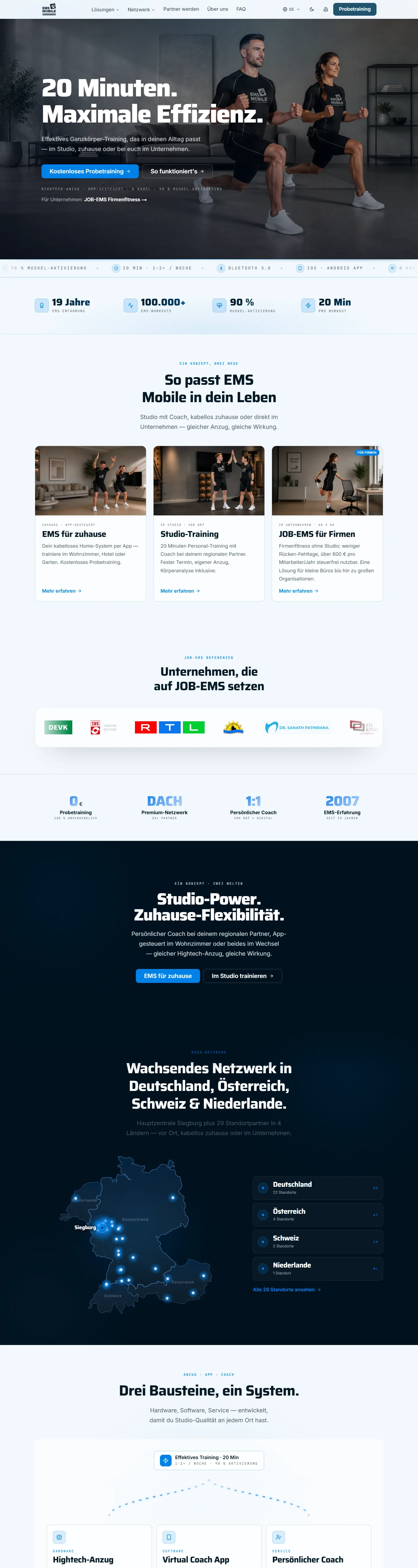 EMS Mobile — Live-Screenshot